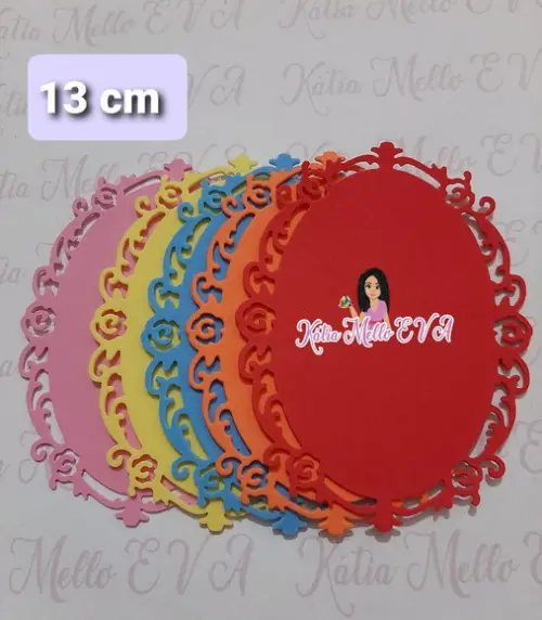 molduras oval em eva 13 cm