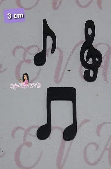 Notas Musicais 2 cm