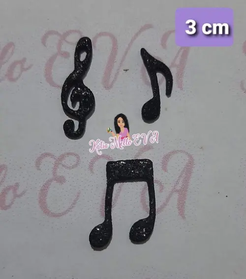 Notas Musicais 2 cm