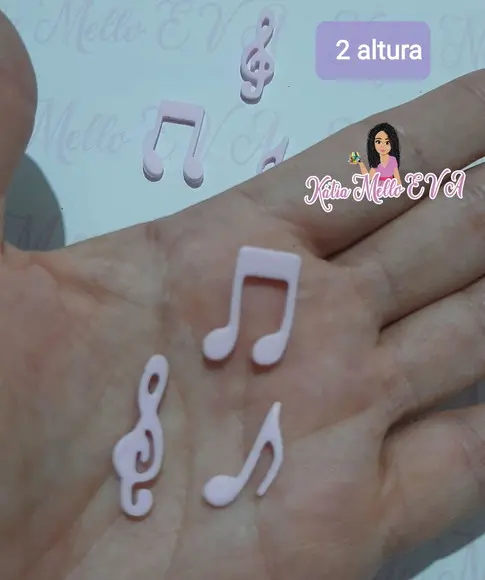 Notas Musicais 2 cm