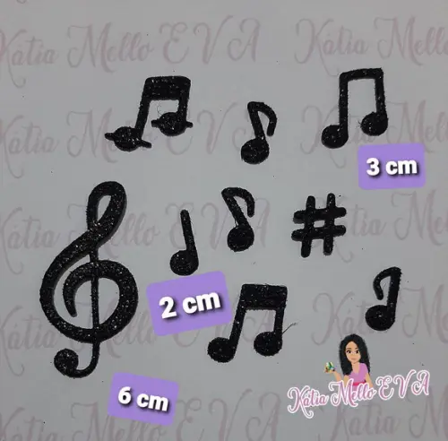 Notas Musicais em Eva Kit