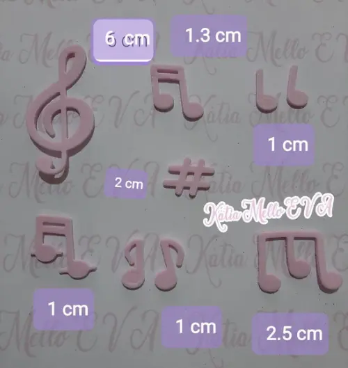 Notas Musicais em Eva Kit