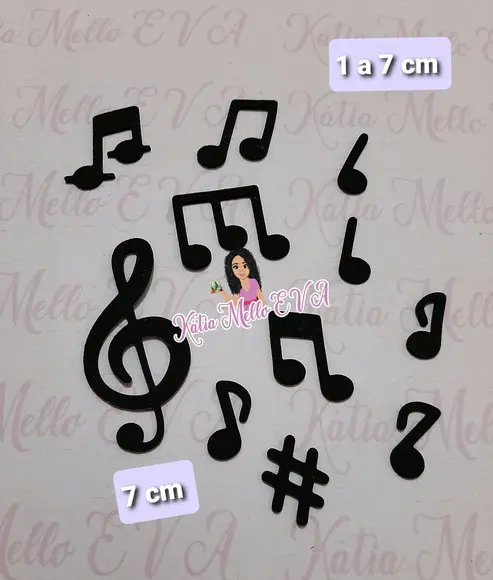 Notas Musicais em Eva Kit