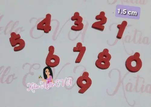números em eva 1.5 cm