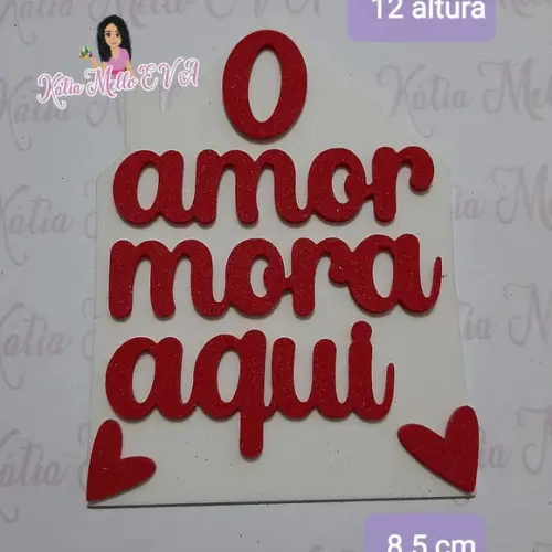 o Amor Mora Aqui Eva 12 cm