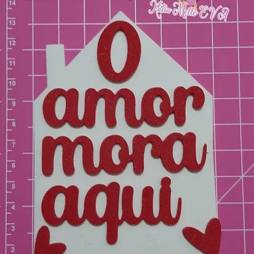o Amor Mora Aqui Eva 12 cm