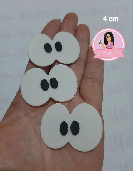 Olhos em eva 4 cm