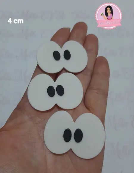 Olhos em eva 4 cm