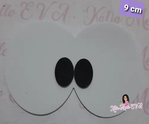 Olhos em eva 9 .5 cm