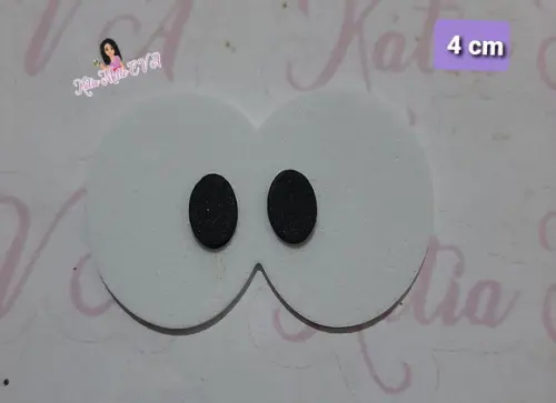 Olhos em eva 4 cm