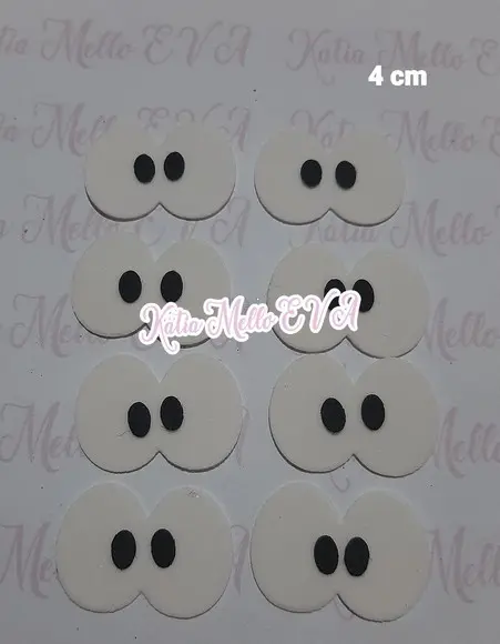 Olhos em eva 4 cm
