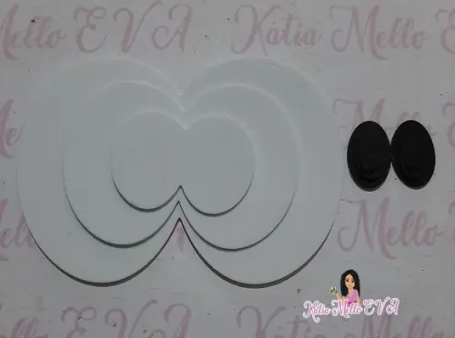 Olhos em eva 9 .5 cm