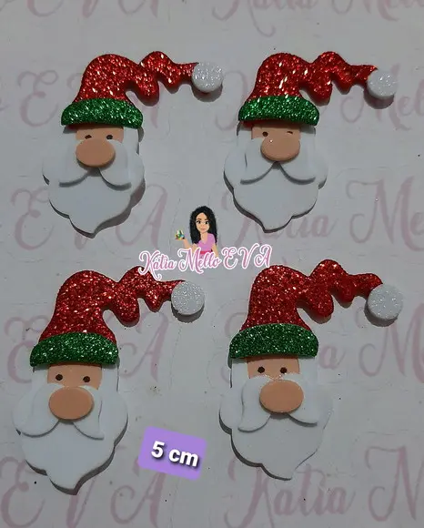 Papai Noel em Eva 5 cm
