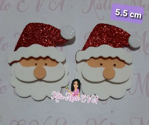 Papai Noel em Eva 5.5 cm