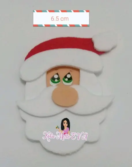 Papai Noel em Eva 6..5 cm