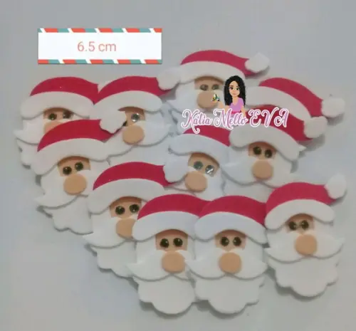 Papai Noel em Eva 6..5 cm