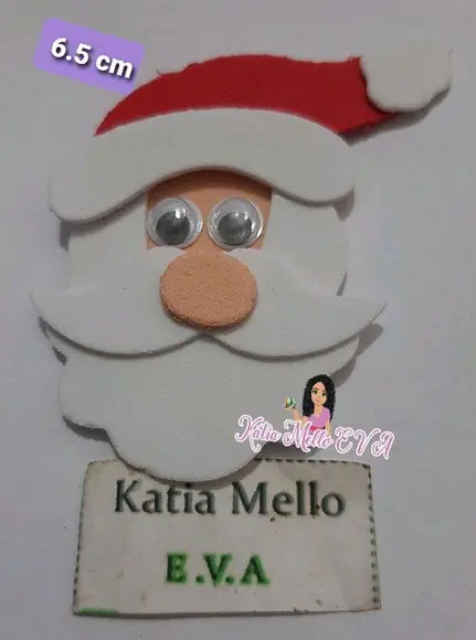 Papai Noel em Eva 6..5 cm