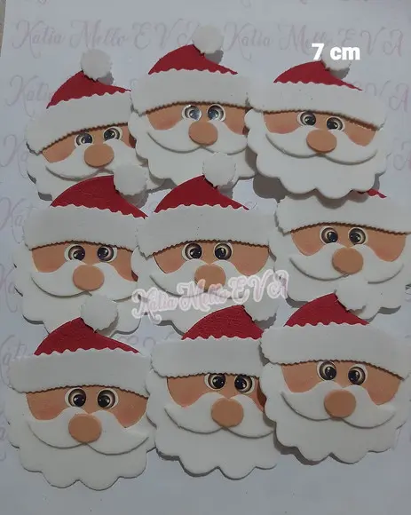 Papai Noel em Eva 7 cm