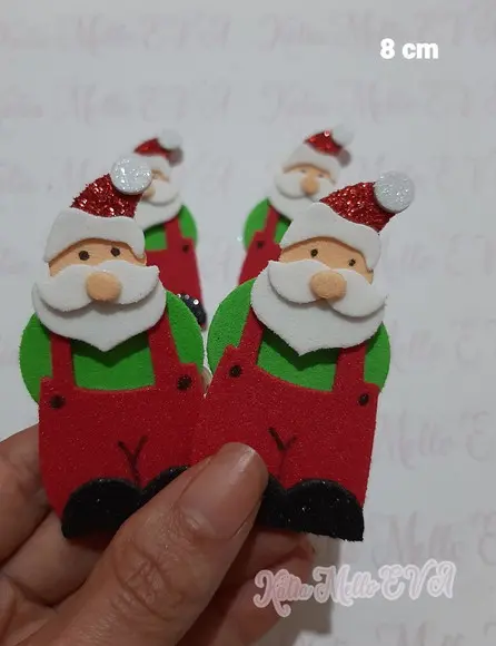 Papai Noel em Eva 8 cm