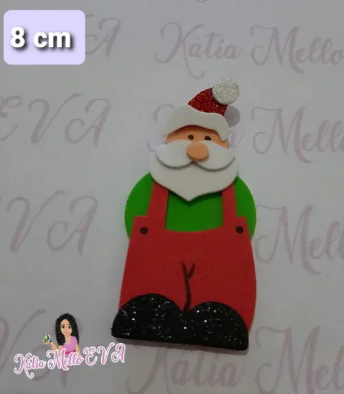 Papai Noel em Eva 8 cm