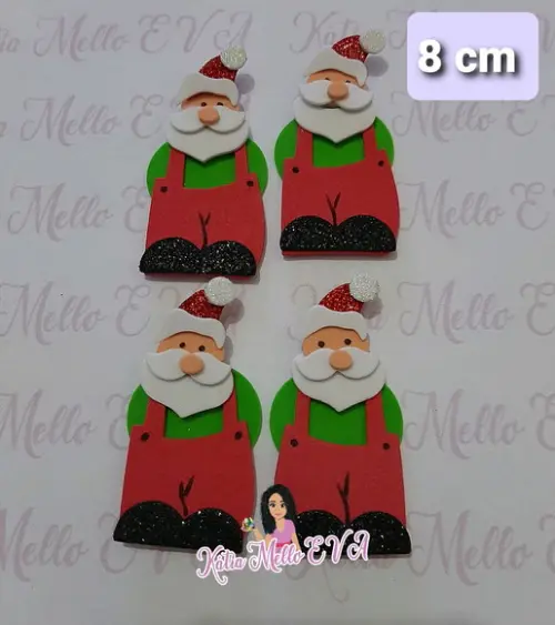 Papai Noel em Eva 8 cm