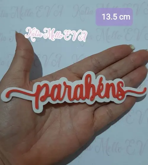 Parabéns em Eva 13. 5 cm