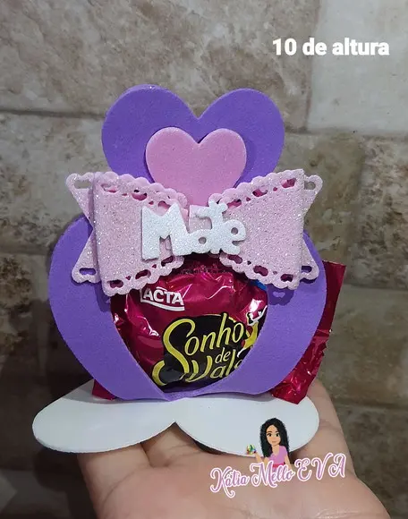 Porta Bombom em Eva 10 cm