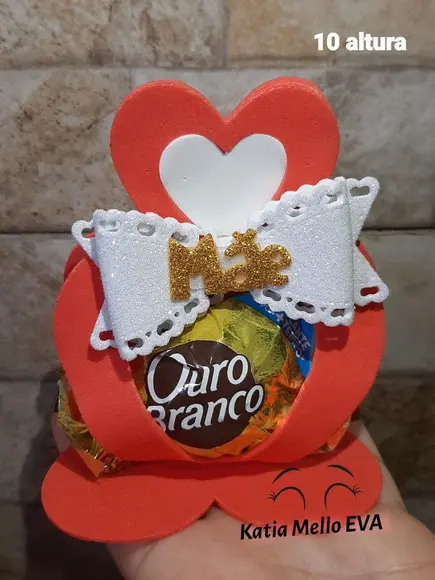 Porta Bombom em Eva 10 cm