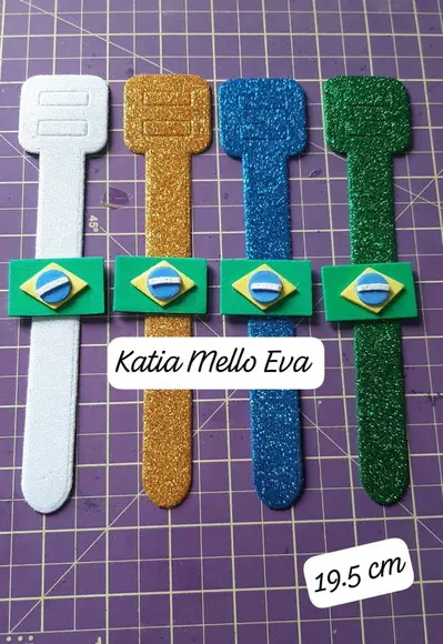 Pulseira 19.5 cm em Eva Independência do Brasil