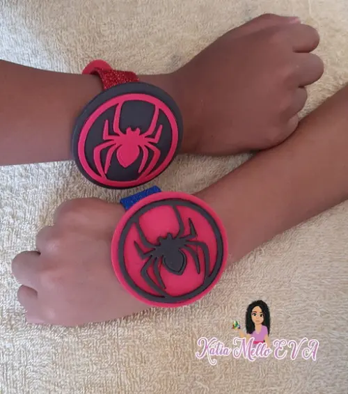 Pulseira 19.5 cm em Eva Pegue e Monte Homem Aranha