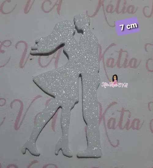 silhueta casal em eva