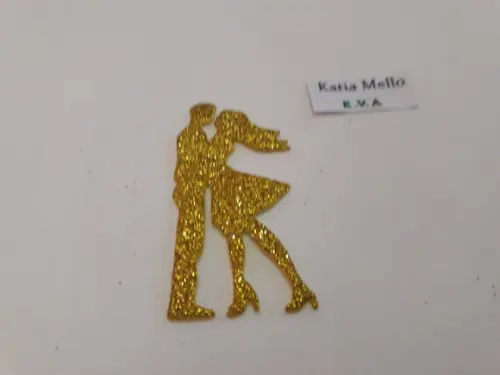 silhueta casal em eva