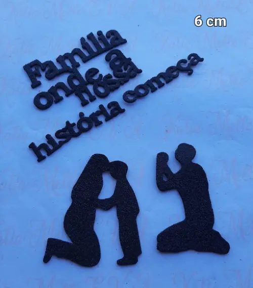 Silhueta em Eva 8.5 cm Oração