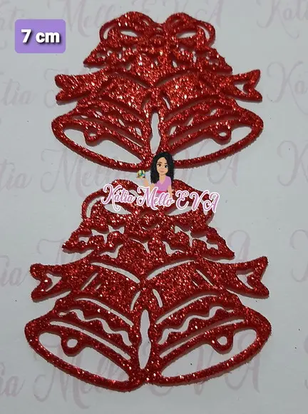 Sino de Natal em Eva 7 cm