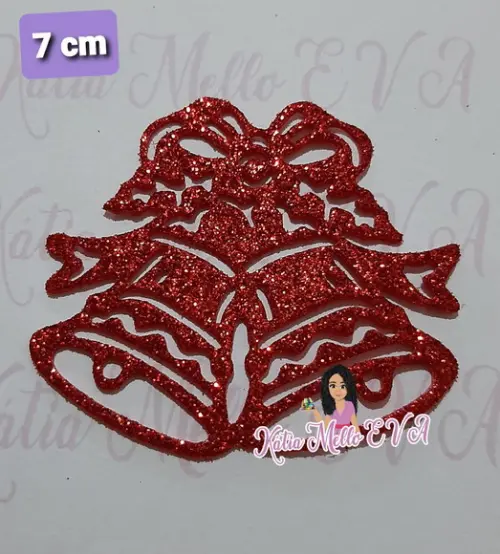 Sino de Natal em Eva 7 cm