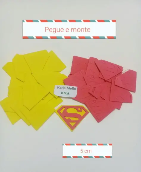 Super homem 5 cm pegue e monte
