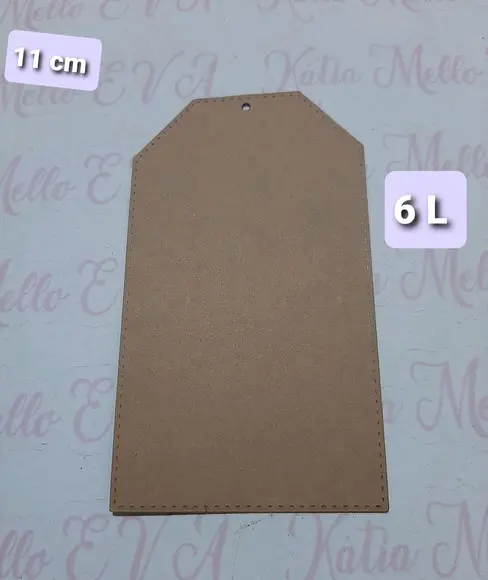 Tags papel kraft 11 cm lisa