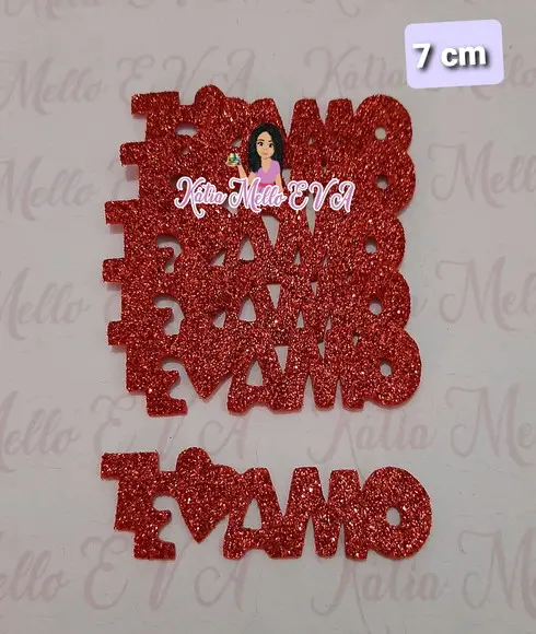 te amo em eva 7cm