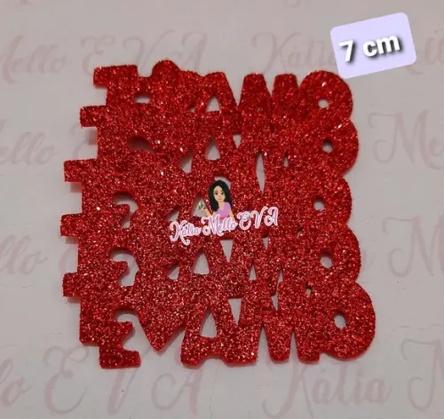 te amo em eva 7cm