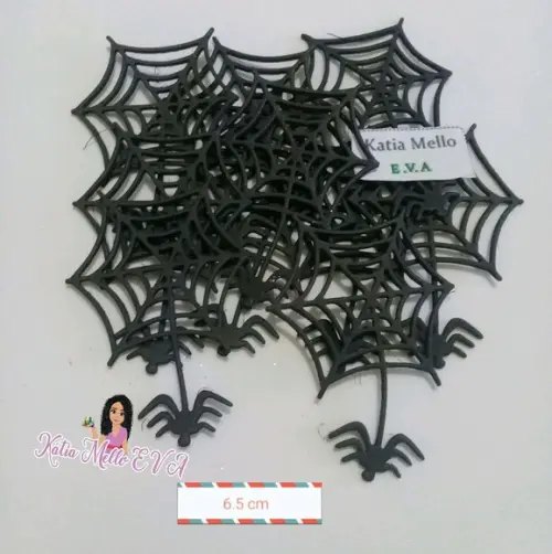 Teia de Aranha em eva 6,5 cm