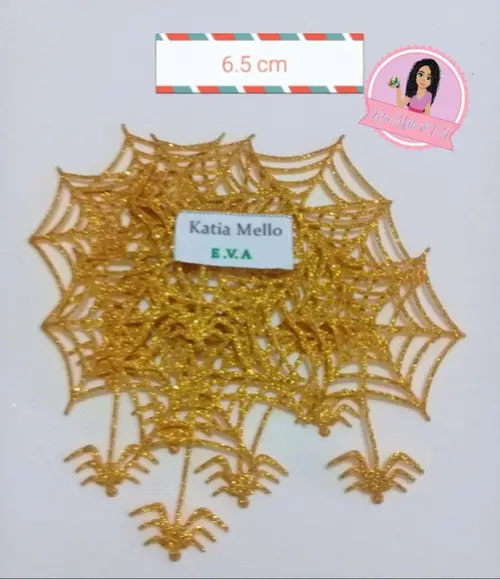Teia de Aranha em eva 6,5 cm