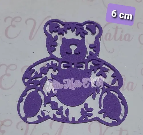 Urso em 6 cm Eva