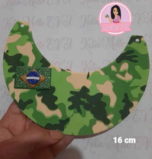 Viseira em Eva 16 cm Dia do Soldado