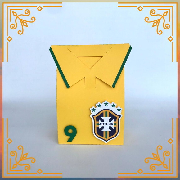 Kit Clássico Personalizado Brasil na Copa: 20 Peças