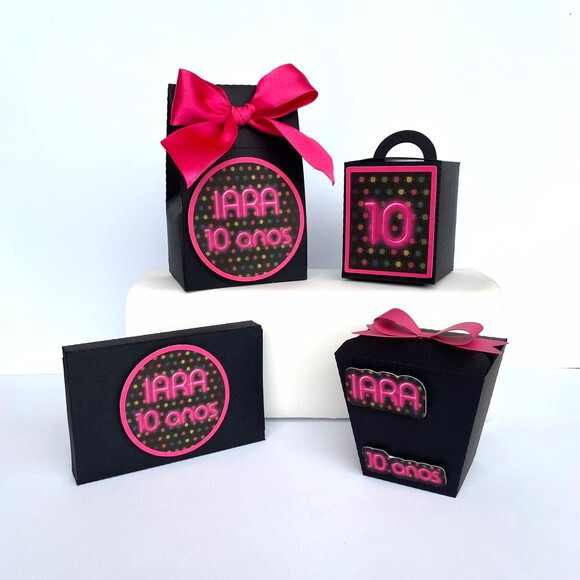 Kit Clássico Personalizado Neon: 20 Peças