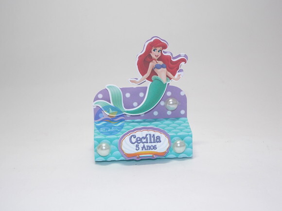 Porta Bis duplo 3D A Pequena Sereia