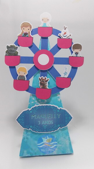 Roda Gigante 3D Frozen cute