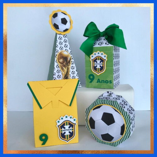 Kit Clássico Personalizado Brasil na Copa: 20 Peças