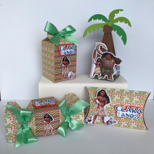 Kit Clássico Personalizado Moana: 20 Peças