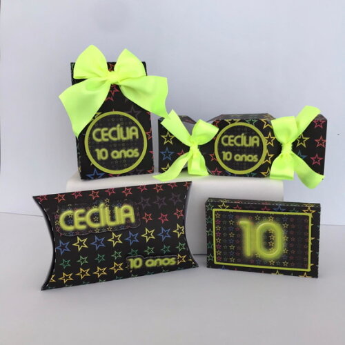 Kit Clássico Personalizado Neon (modelo 3): 20 Peças